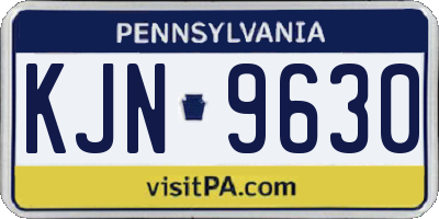 PA license plate KJN9630