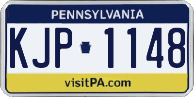 PA license plate KJP1148