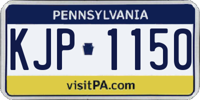 PA license plate KJP1150