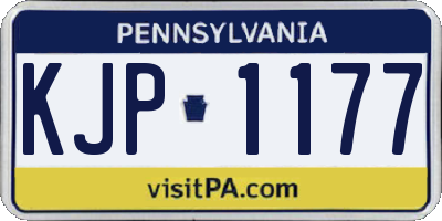 PA license plate KJP1177