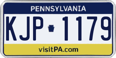 PA license plate KJP1179