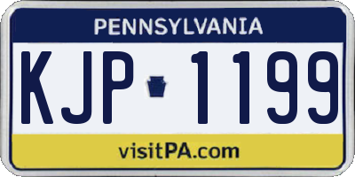 PA license plate KJP1199