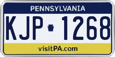 PA license plate KJP1268