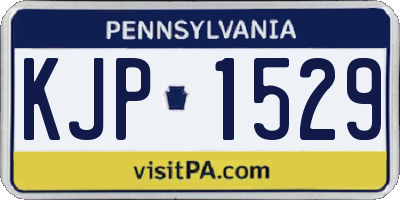 PA license plate KJP1529