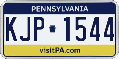 PA license plate KJP1544
