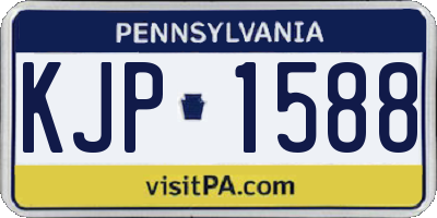 PA license plate KJP1588