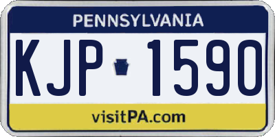 PA license plate KJP1590