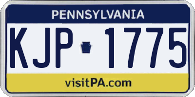 PA license plate KJP1775