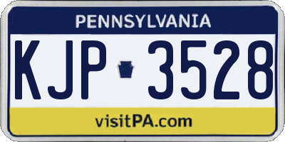 PA license plate KJP3528