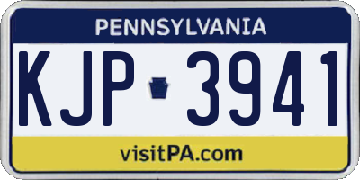 PA license plate KJP3941
