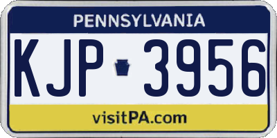 PA license plate KJP3956