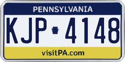 PA license plate KJP4148