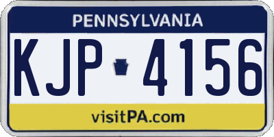 PA license plate KJP4156