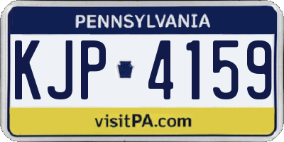PA license plate KJP4159