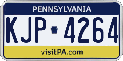 PA license plate KJP4264