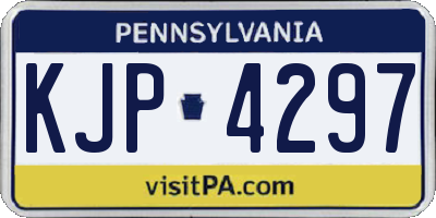 PA license plate KJP4297