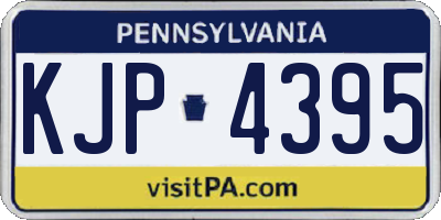 PA license plate KJP4395