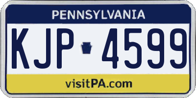 PA license plate KJP4599