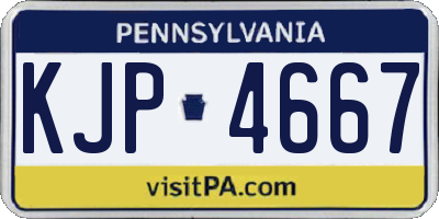 PA license plate KJP4667