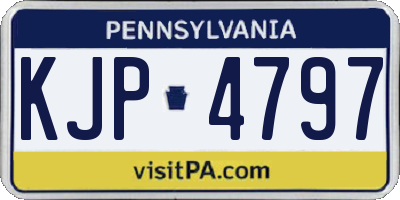 PA license plate KJP4797