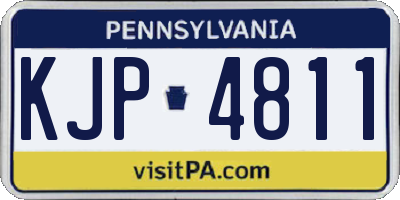PA license plate KJP4811