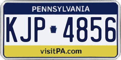 PA license plate KJP4856