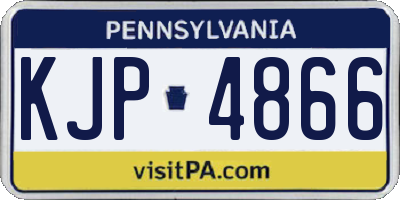 PA license plate KJP4866