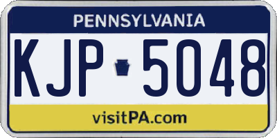 PA license plate KJP5048