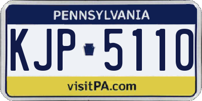 PA license plate KJP5110
