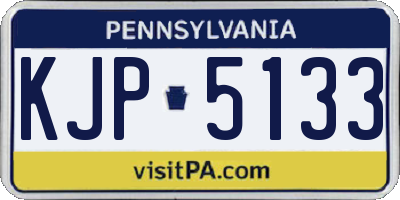 PA license plate KJP5133