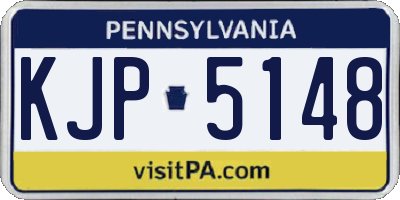 PA license plate KJP5148