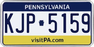 PA license plate KJP5159