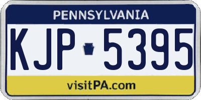 PA license plate KJP5395