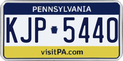 PA license plate KJP5440