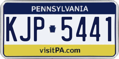 PA license plate KJP5441