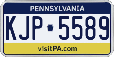 PA license plate KJP5589