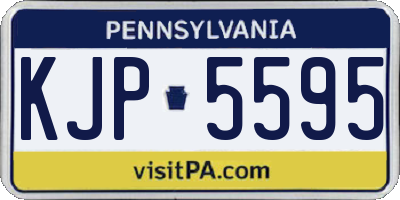 PA license plate KJP5595