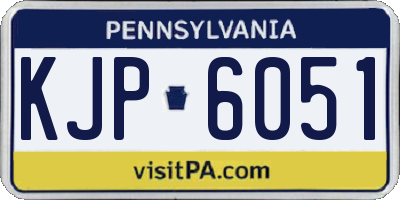 PA license plate KJP6051