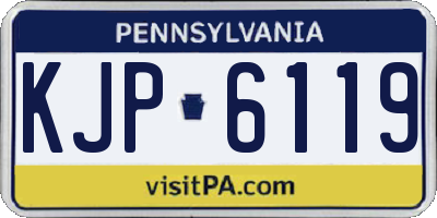 PA license plate KJP6119