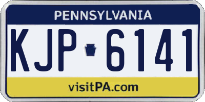PA license plate KJP6141