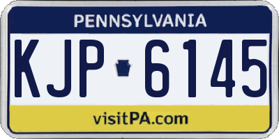 PA license plate KJP6145