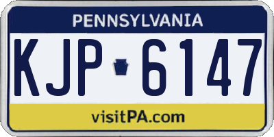 PA license plate KJP6147