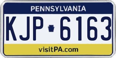 PA license plate KJP6163