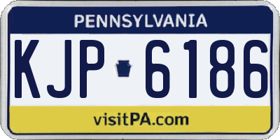 PA license plate KJP6186