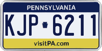 PA license plate KJP6211