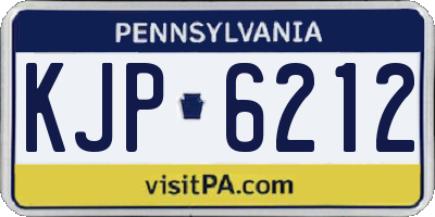 PA license plate KJP6212