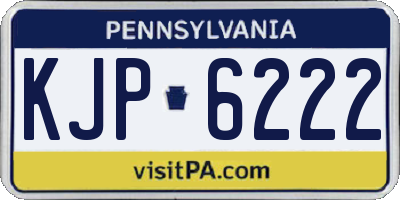 PA license plate KJP6222