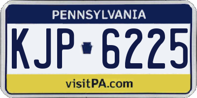 PA license plate KJP6225