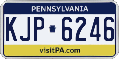 PA license plate KJP6246