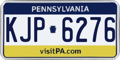 PA license plate KJP6276